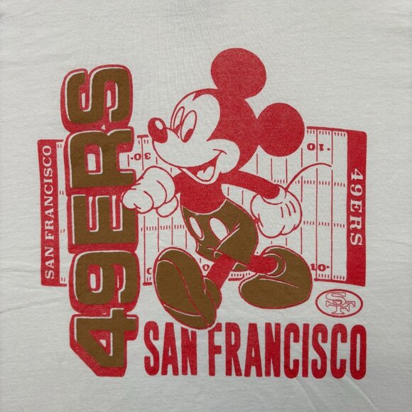 Disney x San Francisco 49ers Mickey Mouse Oversized Tee L - Picture 2 of 4